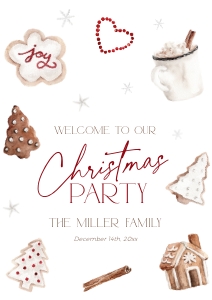 CH074-04 DIN A1 Welcome Sign - Christmas Cookies: CH074-04 Welcome Sign - Christmas Cookies