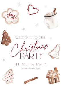 CH074-04 DIN A2 Welcome Sign - Christmas Cookies: CH074-04 Welcome Sign - Christmas Cookies