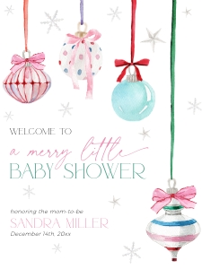 BB079-11 18x24" Welcome Sign - Pastel Christmas Ornaments: BB079-11 Welcome Sign - Pastel Christmas Ornaments