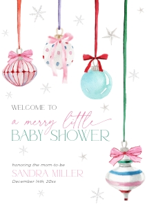 BB079-11 DIN A2 Welcome Sign - Pastel Christmas Ornaments: BB079-11 Welcome Sign - Pastel Christmas Ornaments