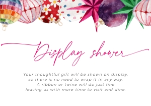 BS078-02 1 5x3.5 Display Shower Card - Bright Christmas: BSB78-01 Invitation Bundle - Bright Christmas