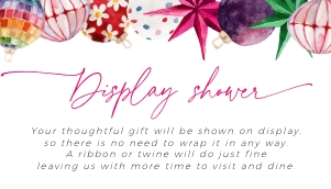 BS078-02 2 3.5x2 Display Shower Card - Bright Christmas: BSB78-01 Invitation Bundle - Bright Christmas