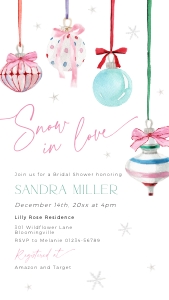 BS079-03 1080x1920px Electronic Invitation - Pastel Christmas Ornaments: BSB79-01 Invitation Bundle - Pastel Christmas Ornaments
