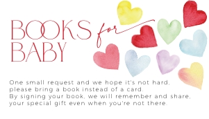 BB086-03 35x2 Books for Baby Card - Colorful Hearts: BBB86-01 Invitation Bundle - Colorful Hearts