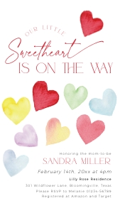 BB086-10 1080x1920px Electronic Invitation - Colorful Hearts: BBB86-01 Invitation Bundle - Colorful Hearts