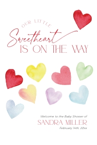 BB086-11 24x36" Welcome Sign - Colorful Hearts: BB086-11 Welcome Sign - Colorful Hearts