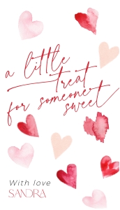 CH084-02 2x3.5 Gift Tag - Red Hearts: CH084-02 Gift Tag - Red Hearts