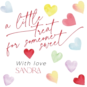 CH086-02 2x2 Gift Tag - Colorful Hearts: CHB86-01 Invitation Set- Colorful Hearts