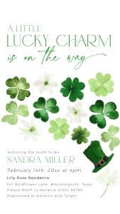 BB0101-10 1080x1920px Electronic Invitation - Shamrock: BBB101-01 Invitation BUNDLE - Shamrock