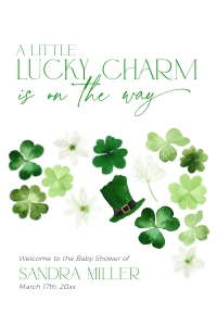 BB0101-11 24x36" Welcome Sign - Shamrock: BB0101-11 Welcome Sign - Shamrock