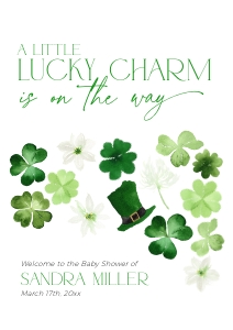 BB0101-11 DIN A1 Welcome Sign - Shamrock: BB0101-11 Welcome Sign - Shamrock