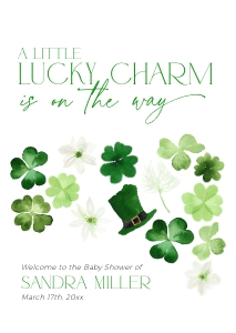 BB0101-11 DIN A2 Welcome Sign - Shamrock: BB0101-11 Welcome Sign - Shamrock