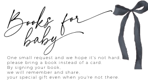 BB099-03 2 3.5x2 Books for Baby Card - Coquette Bow Black: BBB99-01 Invitation Bundle - Coquette Bow Black