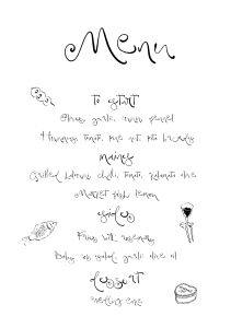 Menu BRITT Design: Menu BRITT Design
