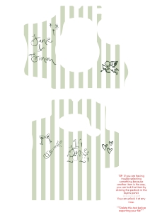 Camera Wrap WHIMSY Design | A5 Sheet: Camera Wrap WHIMSY Design