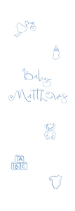 SIZE 3: Fabric Sign | Baby Shower | 70cm wide x 2m High: Size 3 - Baby Shower