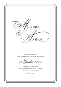 Invitation - Swan Lake Design design preview