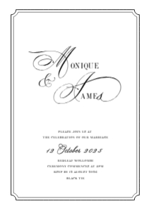 Swan Lake Invite: Invitation - Swan Lake Design