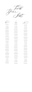 Size 3 - Fleur - Seating Chart design preview
