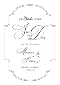 Swan Lake Save The Date - A5 Size: Save The Date - Swan Lake Design