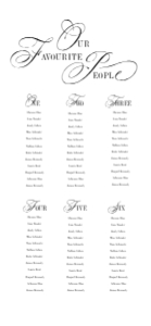 SIZE 2: Seating Sign | Swan Lake Design: Size 2 Linen Sign - Seating - Swan Lake Design