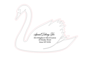 Envelope Address Swan: Swan Address Label