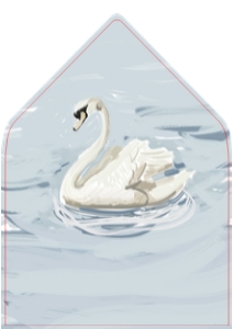 Swan Lake Envelope Liner: Swan Lake - Envelope Liner