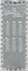 Large Lace Seating Sign: Lace Sign Bundle