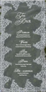 Small Lace Bar Sign: Small Lace Bar Sign