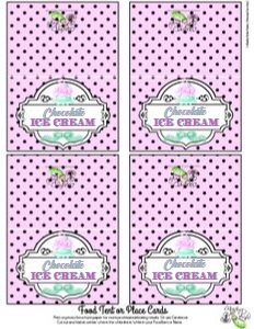 Here's The Scoop, Baby-Buffet Cards design preview