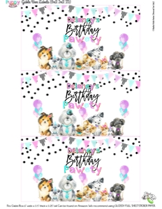 PuppyPawty-GableBox: Puppy Pawty-Full Party Package