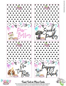 Puppy Pawty-Hot Dog Bar design preview