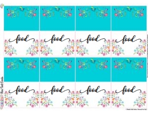 Fiesta-Buffet Cards design preview