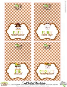 ThanksgivingSmores-TentCards: Thanksgiving S'mores-Full Collection