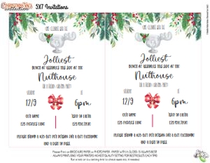 Christmas Vaca-Invitation Cards design preview