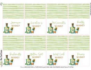 St. Paddy's Day-Whiskey Tasting Buffet Cards design preview