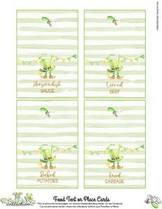 St. Paddy's Day-Buffet Cards design preview