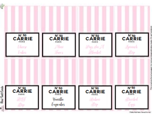 Chanel No50-Buffet Cards design preview
