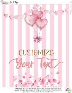 Pink Valentine-Blank Sign design preview