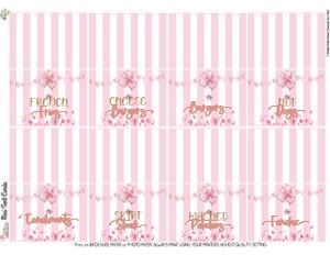 Pink Valentine-Buffet Cards design preview