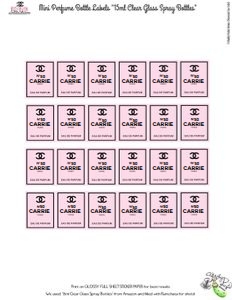 Chanel No50-15ml Perfume Bottle Labels design preview
