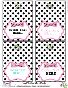 Bow Tie Bunny-Buffet Cards design preview
