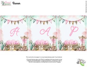 Bunny Trails-Customizable Banner design preview