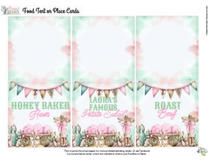 BunnyTrails-BuffetCards: Bunny Trails-Editable Buffet Cards