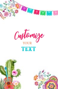 Fiesta-BLANK11X17: Fiesta-PERSONALIZED PARTY SIGNS