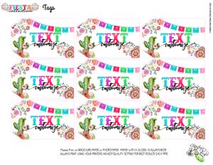 Fiesta-MARGARITA-TAGS: Fiesta-MARGARITA SET