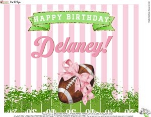 Birthday Football-Custom Sign design preview