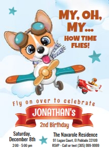 1002 Airplane Dog Invite: 1002 Airplane Dog Invite