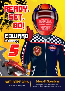 1021 Race Car Photo design preview