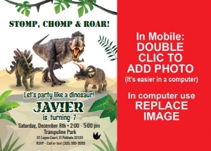 1042H Dino Tyrannosaurs Photo design preview